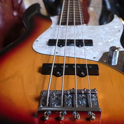 ESP Jazz Bass J-Four Sunburst Ex-Artist Studio Pro Bass Guitar MIJ Japan image 2