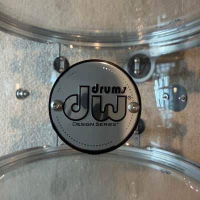 DW Acrylic Design Series Drum 12" x 9" Tom - Clear - RARE image 3