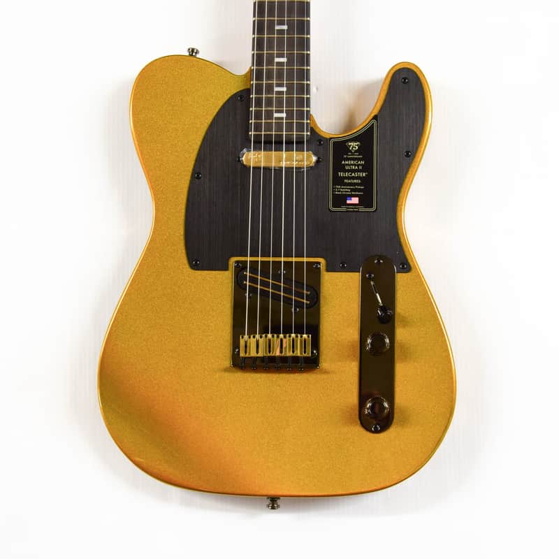 Fender 75th Anniversary American Ultra II Telecaster - Liquid Gold image 1