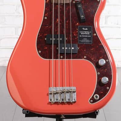 Fender Limited Vintera II Road Worn '60s Precision Bass - Fiesta Red (PBssV2RW60FRd2) image 2