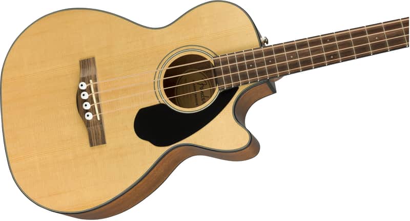 Fender CB-60SCE Acoustic Bass, Laurel Fingerboard, Natural image 1