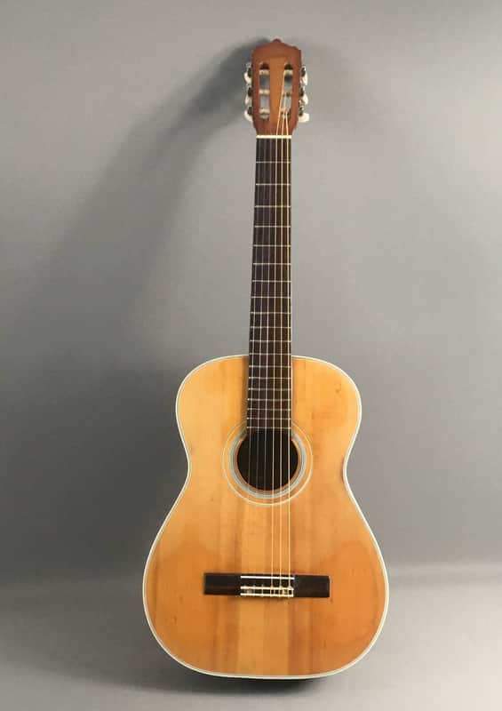 Vintage Kawai MIJ Japan Classical Guitar Lefty Conversion 1960s Natural Relic Martin Style Binding Bonus Gig Case image 1