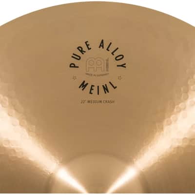 Meinl 22" Pure Alloy Traditional Medium Crash Cymbal - PA22MC image 6