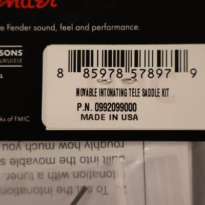 Fender Movable Intonating Tele Saddle Kit image 3