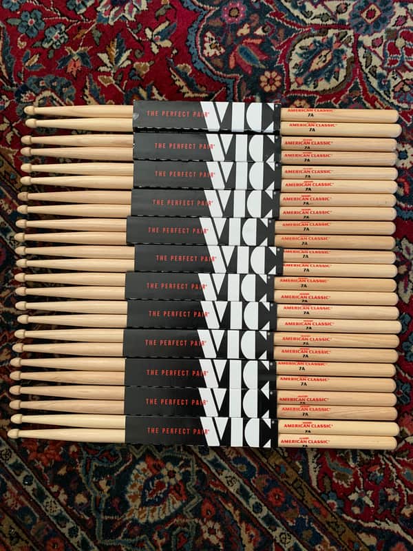 12 pairs of Vic Firth American Classic 7a drum Sticks image 1