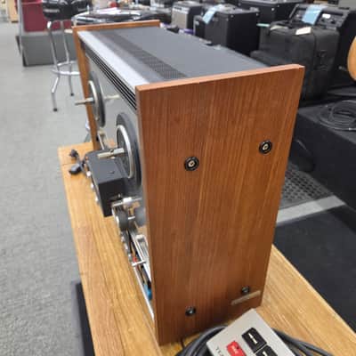 TEAC A-2300S 4-Track Reel to Reel Recorder 1970s - Silver/Walnut image 4