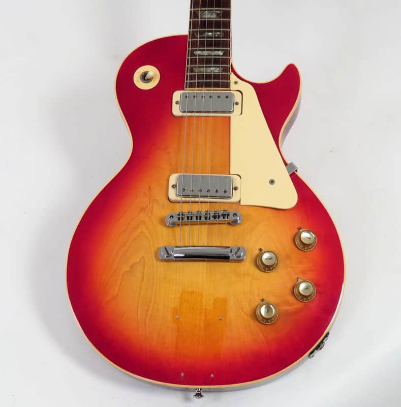 1974 Gibson Les Paul Deluxe - Cherry Sunburst - Rare Two Piece Top - Mahogany Neck image 1