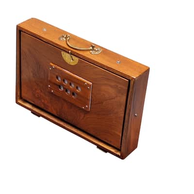 Indian Shruti Box 13 Notes 1 Octave Teak Wood 440Hz Drone Instrument with Bag image 8