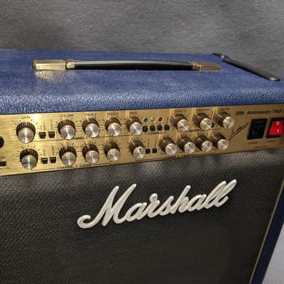 Marshall 6101 30th Anniversary Series 3-Channel 100-50-25-Watt 1x12" Guitar Combo 1992 - 1997 - Blue image 8