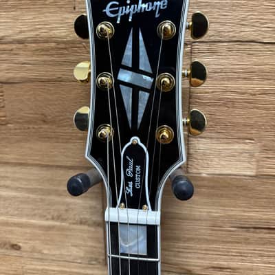Epiphone "Inspired by Gibson Custom" Les Paul Custom Guitar- Sedona Burst - Flame Top w/Hard Case- New! image 9