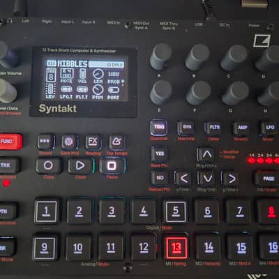 Elektron Syntakt 12 Track Drum Computer & Synthesizer 2022- Present - Black image 1