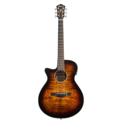 Ibanez AEG70L-TIH Lefthand Tiger Burst High Gloss - Lefthand Acoustic Guitar image 10