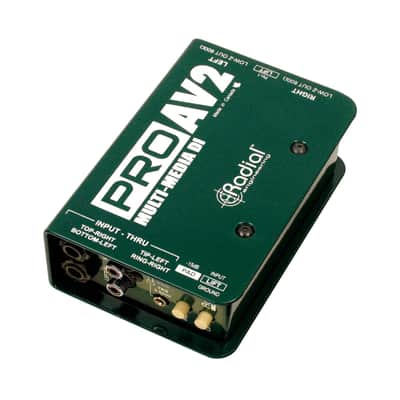 Radial ProAV2 Stereo Passive Multimedia Direct Box (Open-Box)