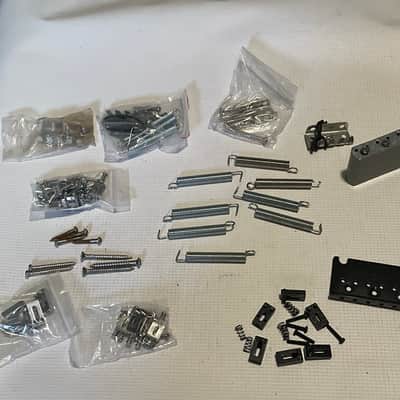 Lot of Fender & Squire Stratocaster Bridge Parts Saddles, Base Plates, ++ image 1