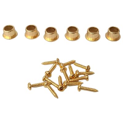 Gold 3x3 Tuning Pegs Guitar Scalloped Buttons Butterbean Vintage Open Gear Keys image 7