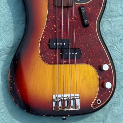 Fender Precision Bass Fretless 1972 - Sunburst - Rosewood Fingerboard image 2