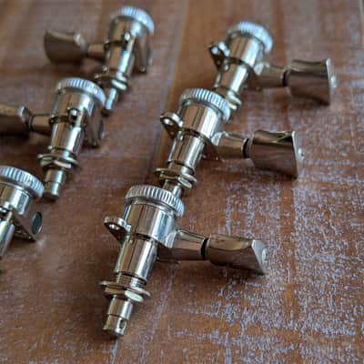 Gotoh Gretsch Branded Magnum Locking Tuning Pegs Nickel EXCELLENT image 8