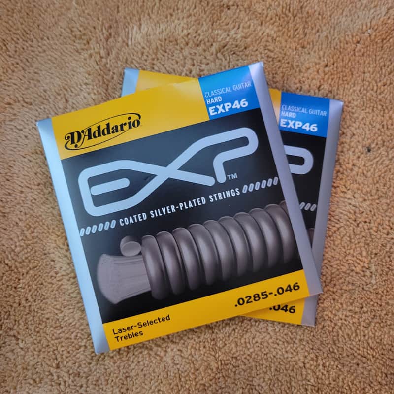 D'Addario EXP46 Coated Classical Guitar Strings, Hard Tension 2005 - 2020 - Coated image 1