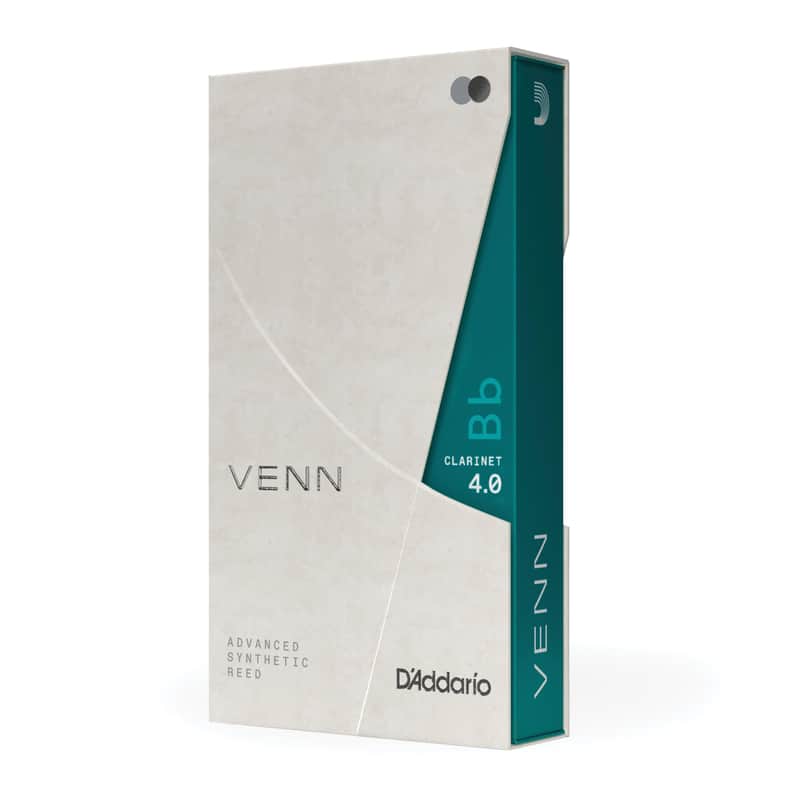 D'Addario VENN Bb Clarinet Reed, G2, Strength 4.0, 1-Pack image 1