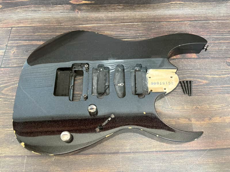 2008 Ibanez Prestige RG1570 Body Galaxy Black HSH Made in Japan image 1