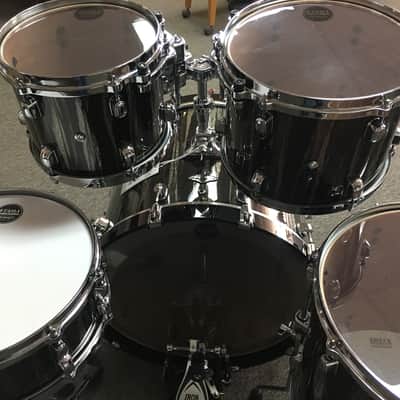 Tama Starclassic Performer B/B Black Clouds Silver Linings 4 piece shell kit w/ matching snare image 4