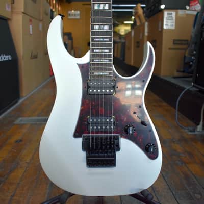 Ibanez Prestige RG653DX Electric Guitar White Flat w/Hard Case image 1