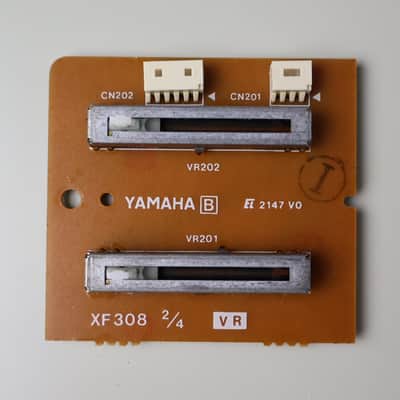 Yamaha V50 Parts - Original Volume & Data Entry Slider Board