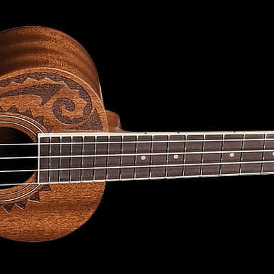 Oscar Schmidt OU2TTAT All Mahogany Hawaiian Tattoo 4-String Tenor Size Ukulele image 4