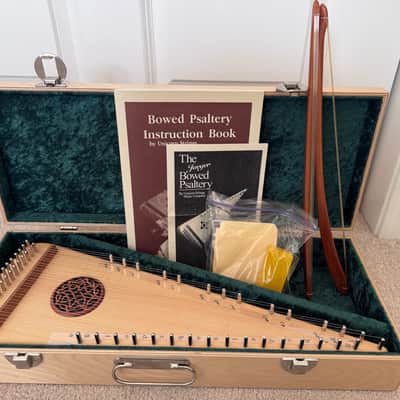 Unicorn Strings "Renaissance" 30-String Bowed Psaltery- Complete Kit w/ Birch Case image 1