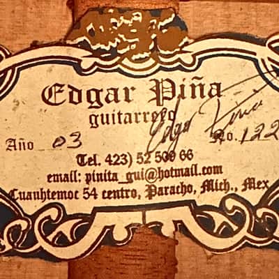 Edgar Piña Flamenco Concert Guitar-Spruce/Cypress image 22