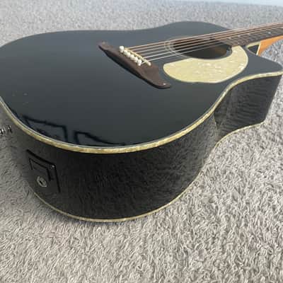 Fender Sonoran SCE BK California Series Black Acoustic Electric Guitar + Gig Bag image 3