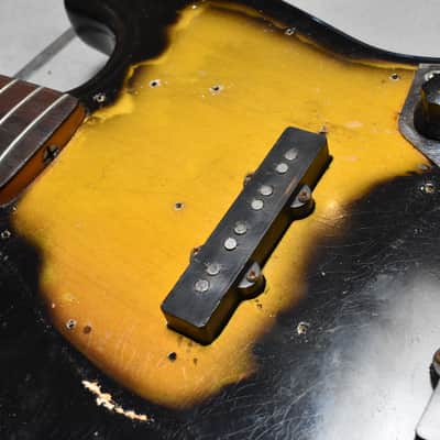 1964 Fender Jazz Bass Black Refin Pre-CBS w/HSC image 25