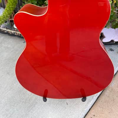 Rare Redburst Sky Electric/Acoustic Bass Guitar image 9