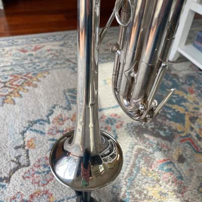 Vintage 1950s French Couesnon Monopole Conservatoire trumpet image 8