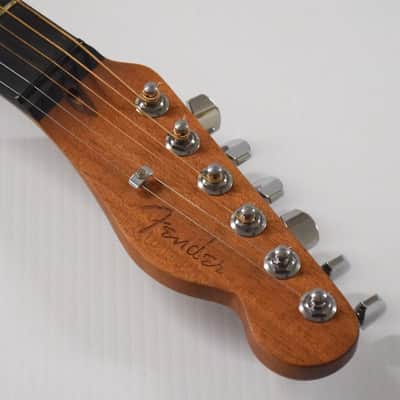 Fender Acoustasonic Telecaster Ebony Fingerboard Acoustic-Electric Guitar - Sonic Gray image 8