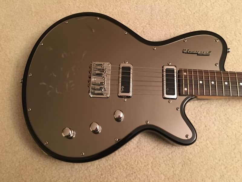 Godin Radiator Cool Sound Electric Guitar Ebony Mirror | Reverb