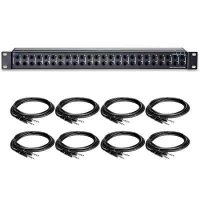 ART P48 48-Point Balanced Patchbay Bundle with 8 1/4" TRS Cables image 4