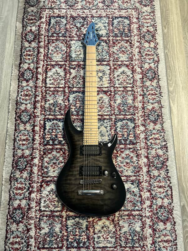 Edwards E-HR-III NT7 2017 See Thru Black Sunburst image 1
