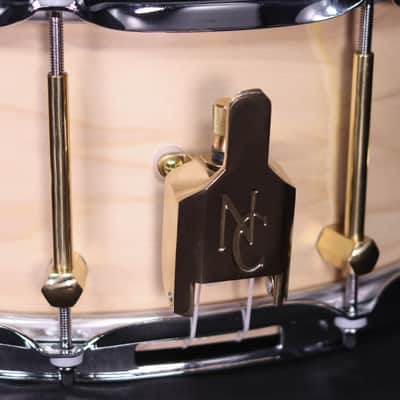 Noble & Cooley 14" x 6 Solid Tulip Shell Snare Drum, Natural Oil, Brass Hardware image 3
