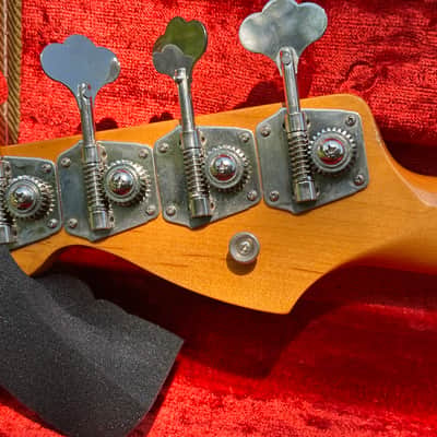 Fender American Vintage 57’ Precision Bass 1999 - Candy Apple Red image 5