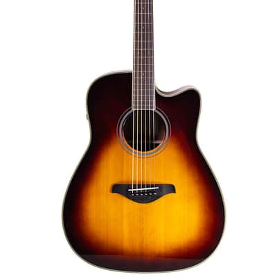 Yamaha FGC-TA TransAcoustic Cutaway Brown Sunburst image 3