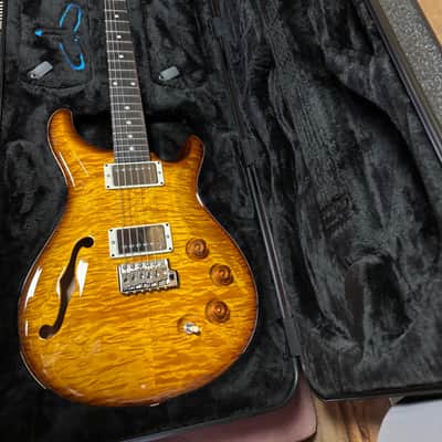 PRS DGT Moons Semi-Hollow McCarty Tobacco Burst w/case image 16