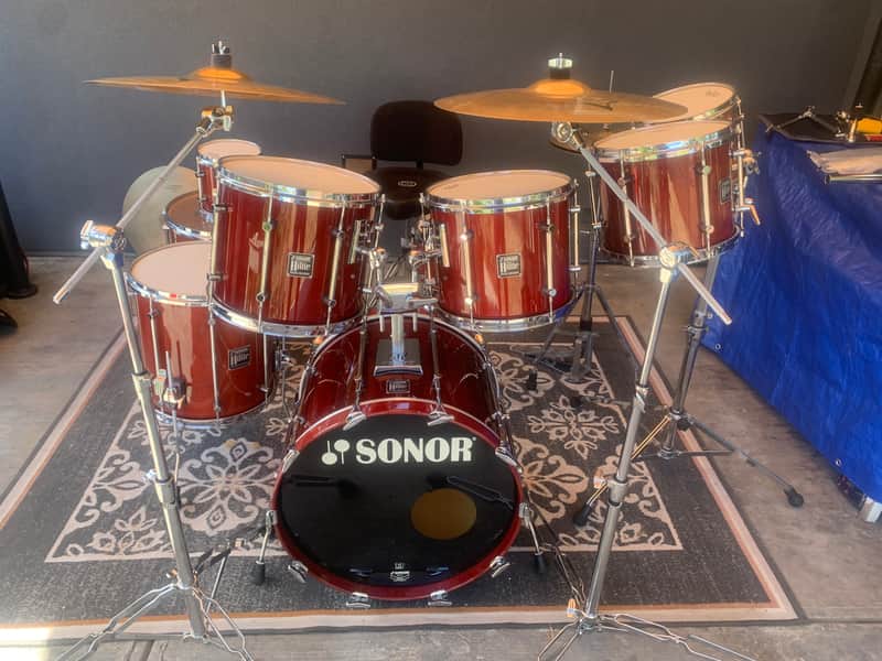 Sonor Hilites 1989 - Red Maple image 1