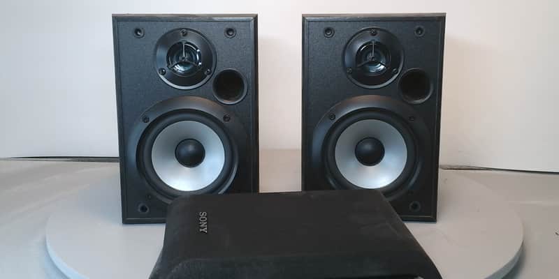 Sony SS-B1000 Bookshelf Speakers Pair HiFi Stereo Home Audio 2-Way image 1