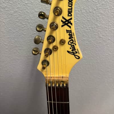 Aria Pro II XX Deluxe V Shape Yngwie Inspired added Gibson Pickup - Off white image 1