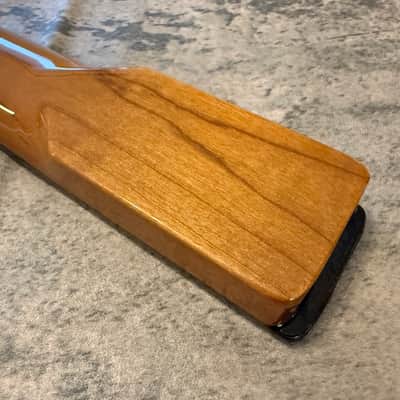 BMC Guitar Neck Tele® Telecaster® 22 Fret Roasted Flame Maple With Rosewood Fingerboard Rounded Fret Ends - 9.5 Radius 22 Fret. (TN105) image 5