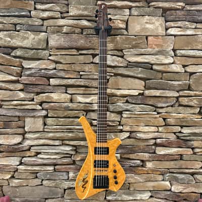 Fleishman 5-String Natural Dragon Bass *AS-IS NEEDS WORK* w/ Flight Case image 1