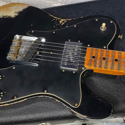 NEW! Fender Custom Shop Telecaster Custom Heavy Relic - Limited Edition - Black - Only 6.85lbs - Authorized Dealer - G06382 image 1