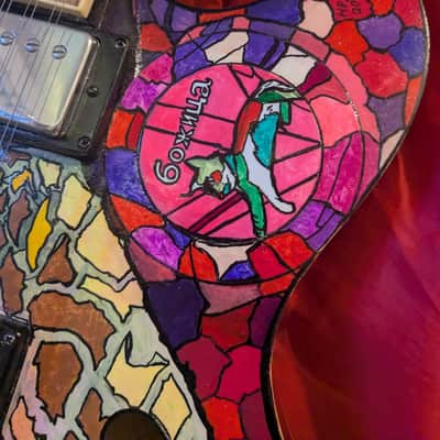 Ibanez AS7312-TCR Artcore custom rainbow image 7