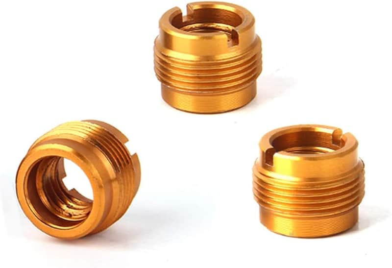 3 Pieces 5/8" Male to 3/8" Female Threaded Nut Screw Adapters Microphone Clip Holder Nut Adapters For Mic Micphone Stand image 1